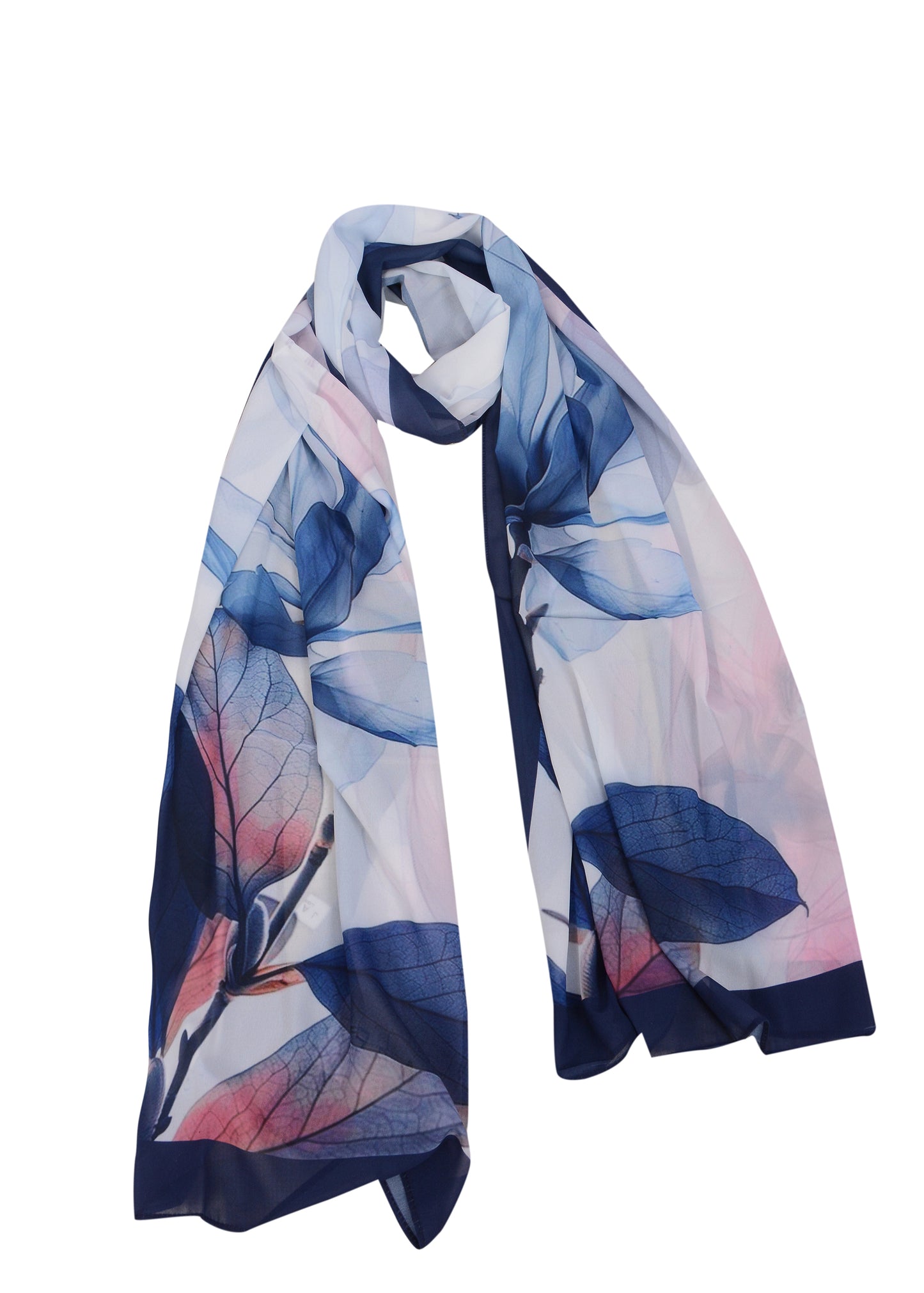 Blue Blossoms in chiffon