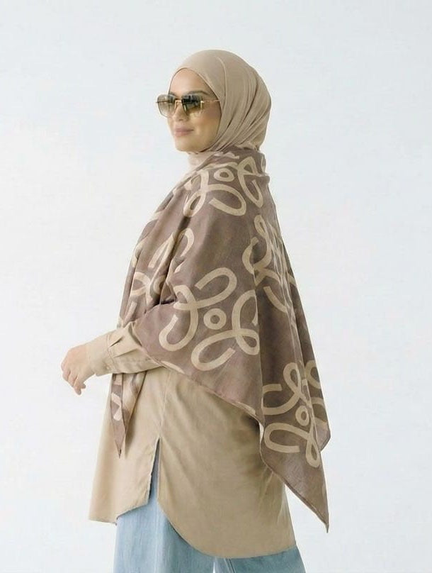 Jade Wool Shawl - Double sided