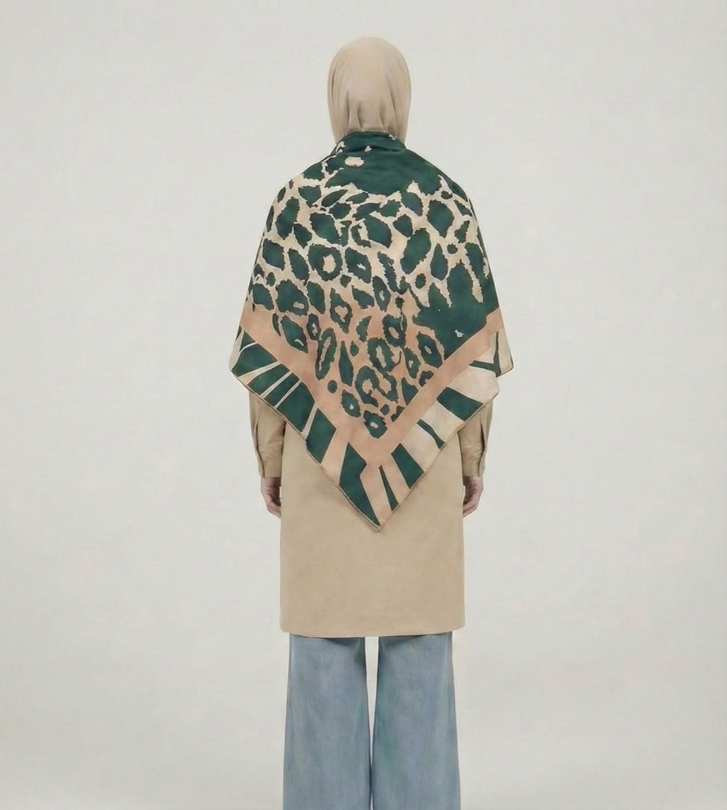 Nude Wild Wool Shawl - Double sided