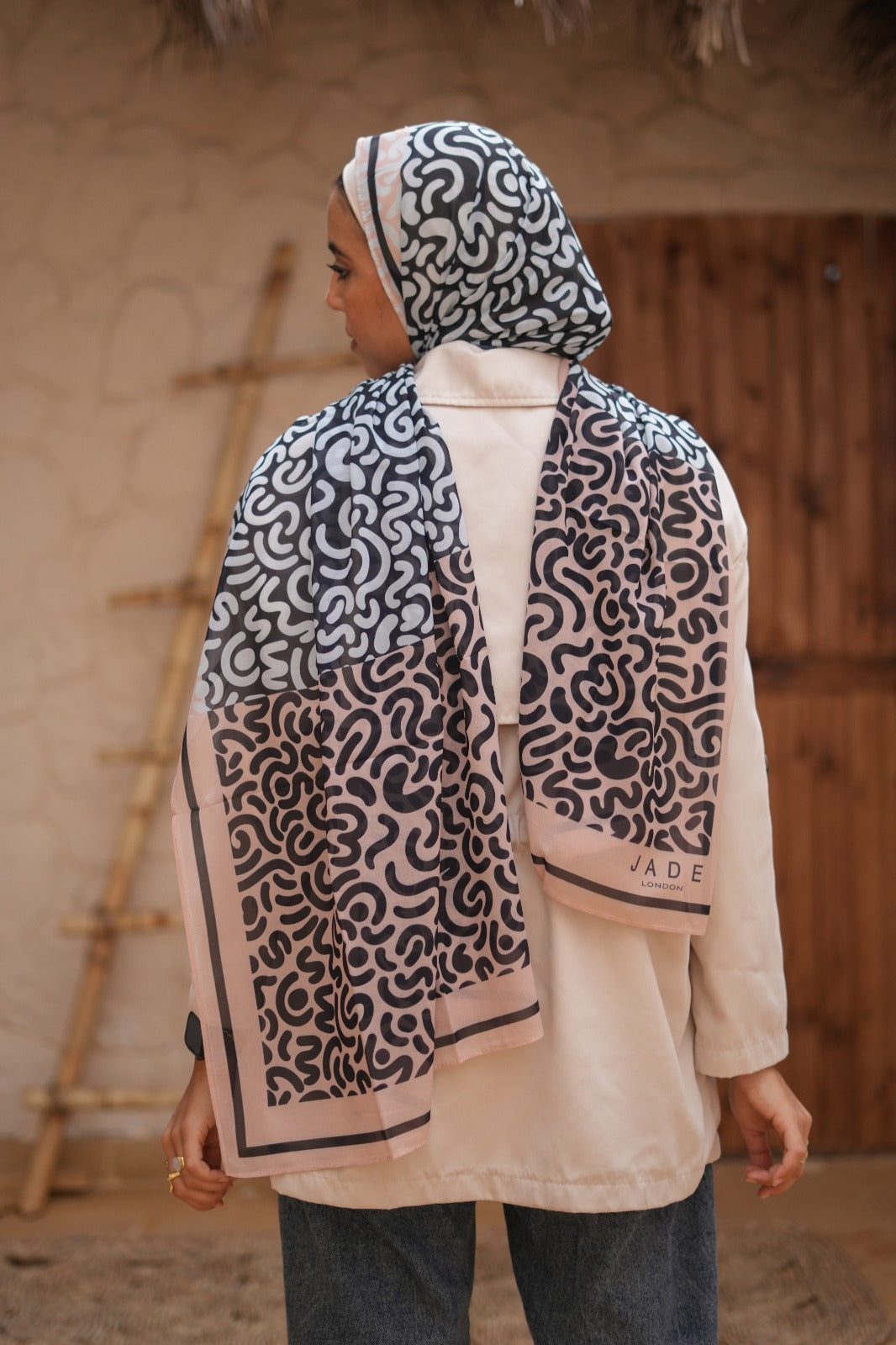 Nude doodles in chiffon