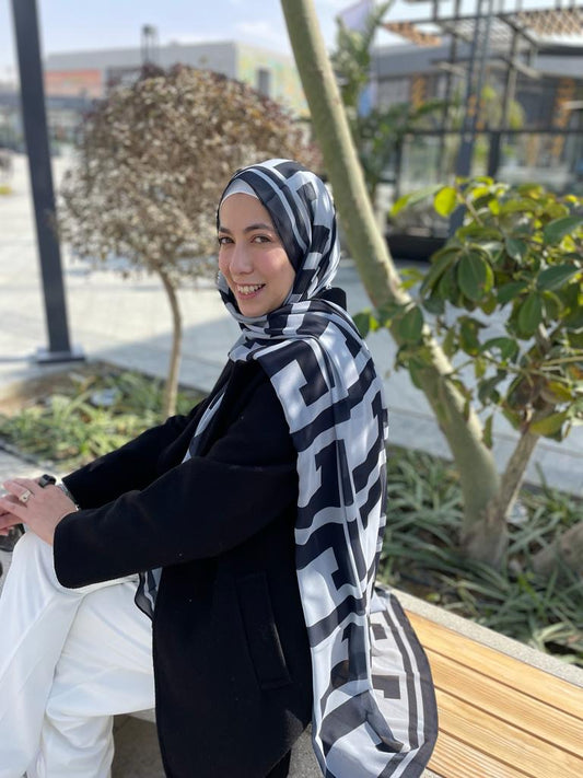 Silver JL in chiffon