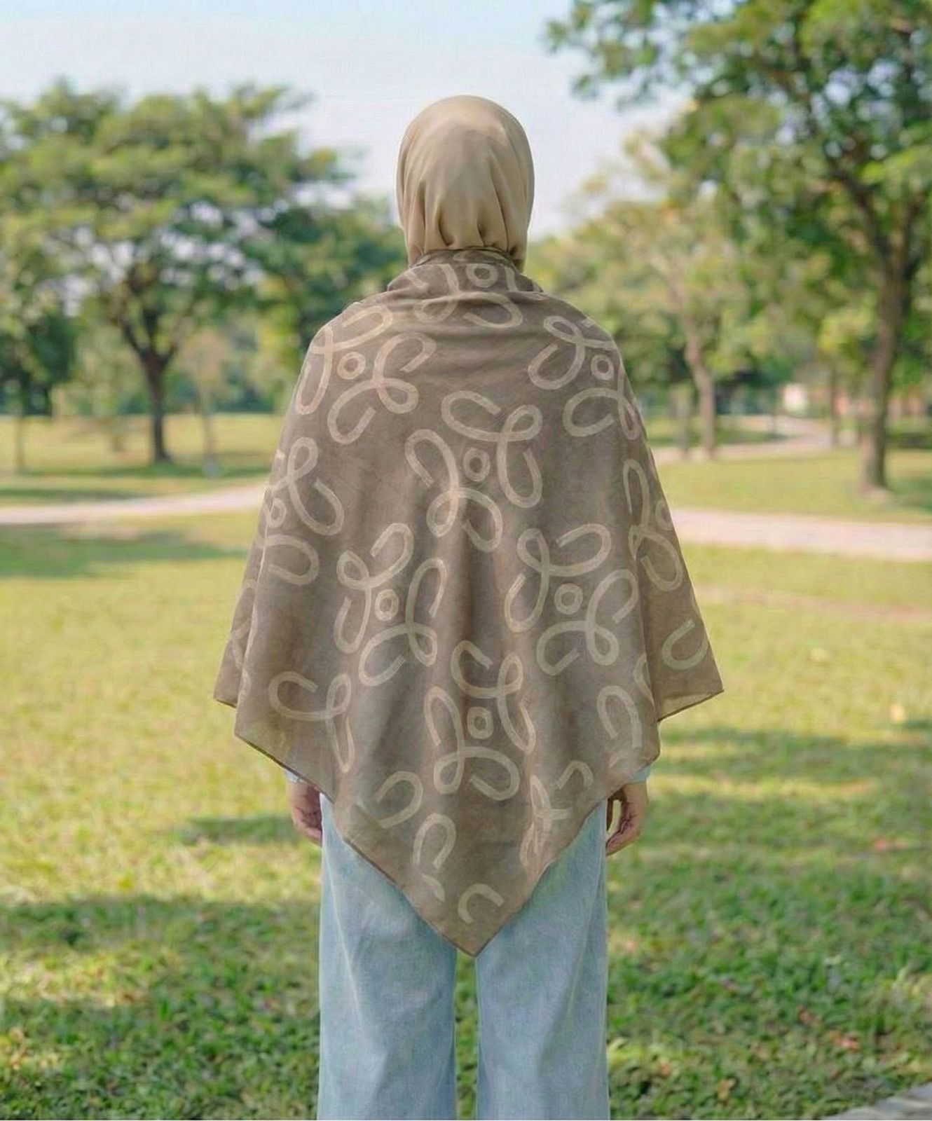 Jade Wool Shawl - Double sided