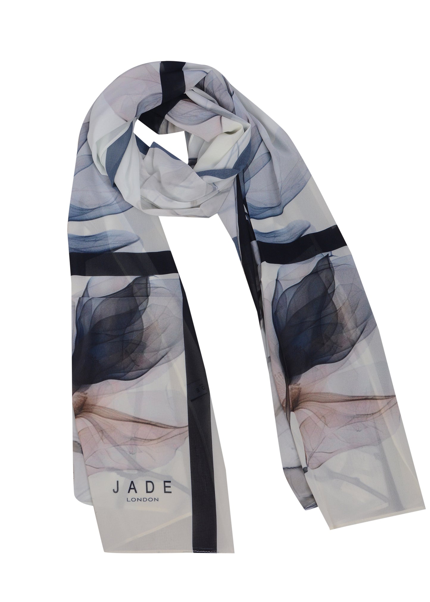 Black Blossoms in chiffon