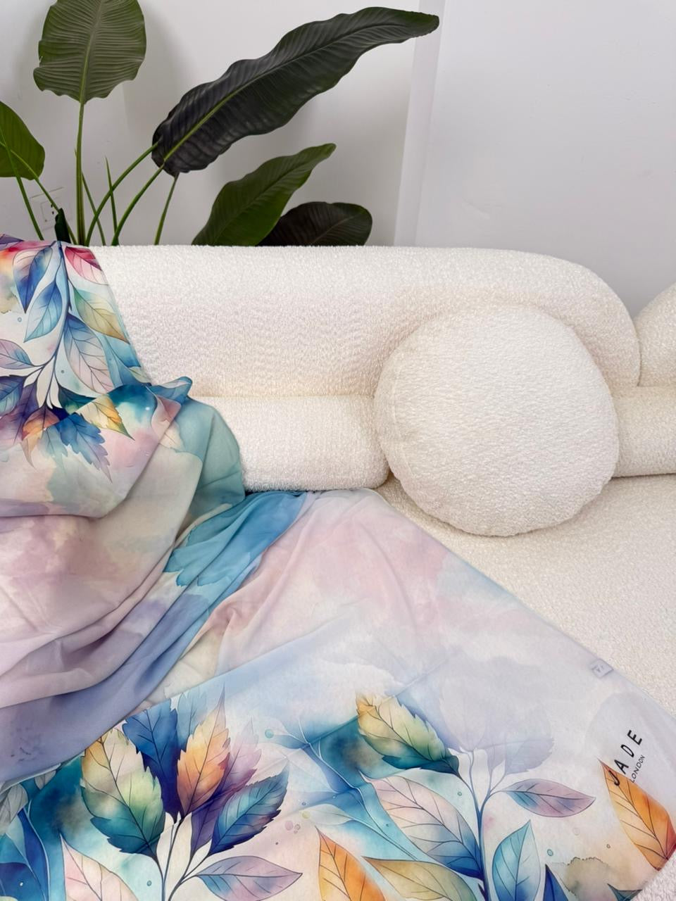 Cloudy leaves in chiffon