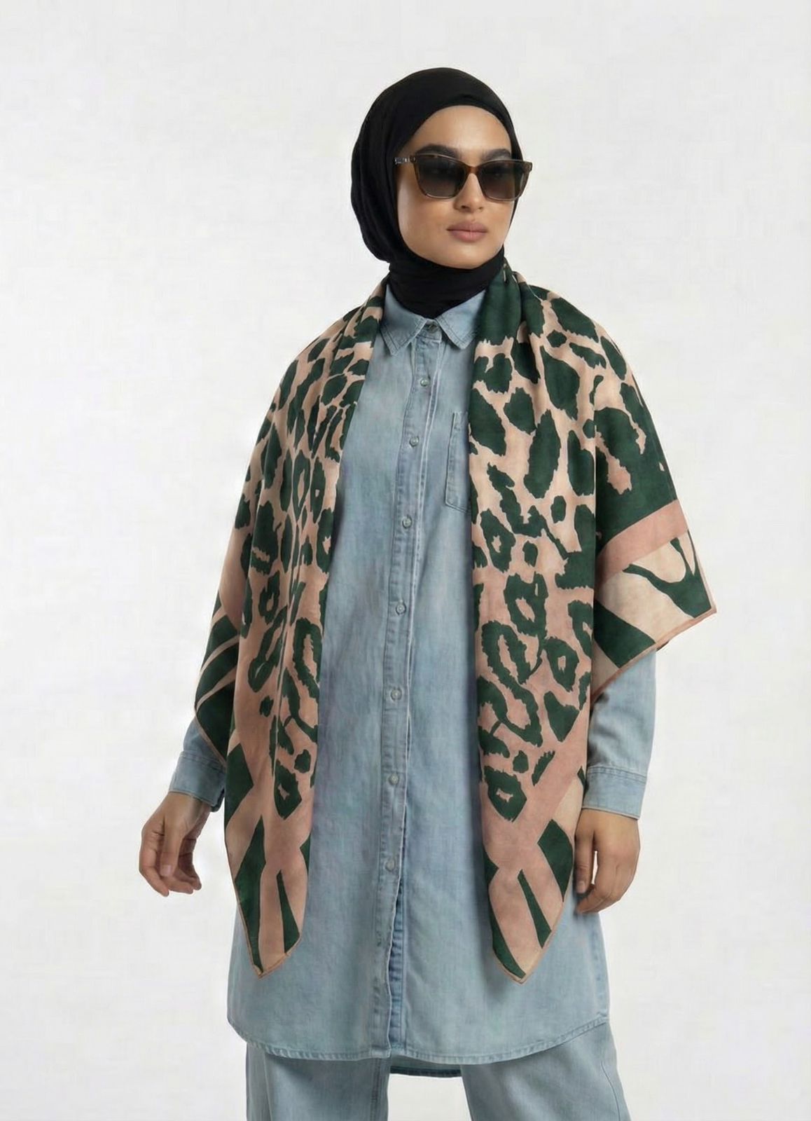 Nude Wild Wool Shawl - Double sided