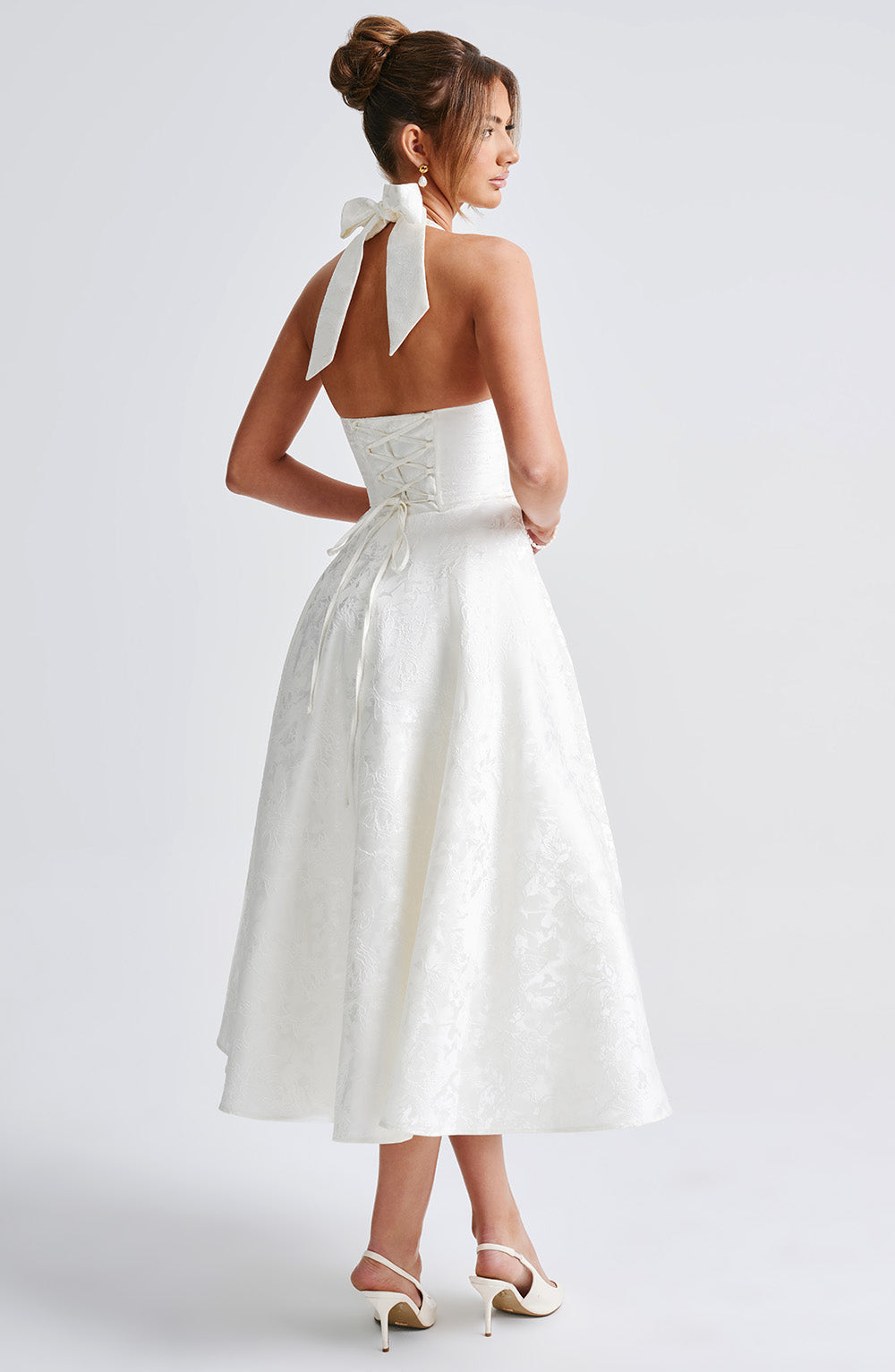 Elsa Midi Dress - Ivory