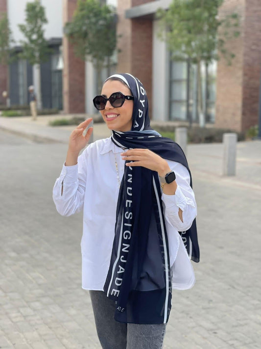 Black Elegance in chiffon