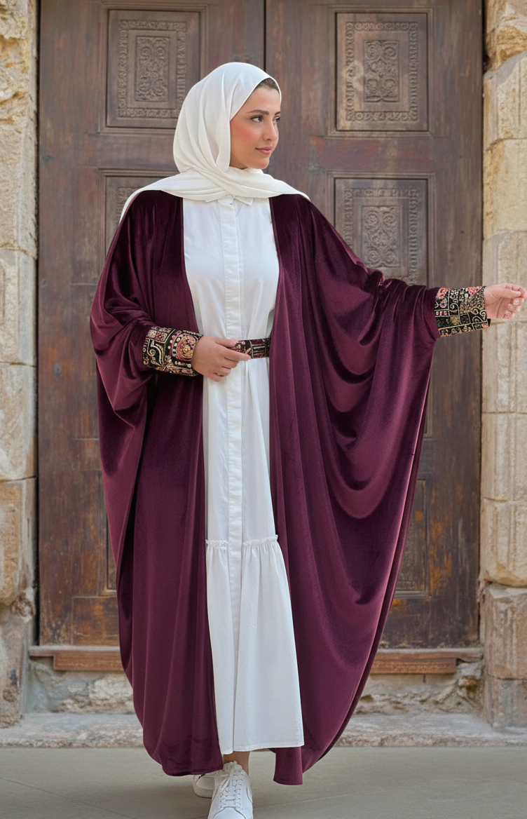 Ramadan Kuftan in Purple color