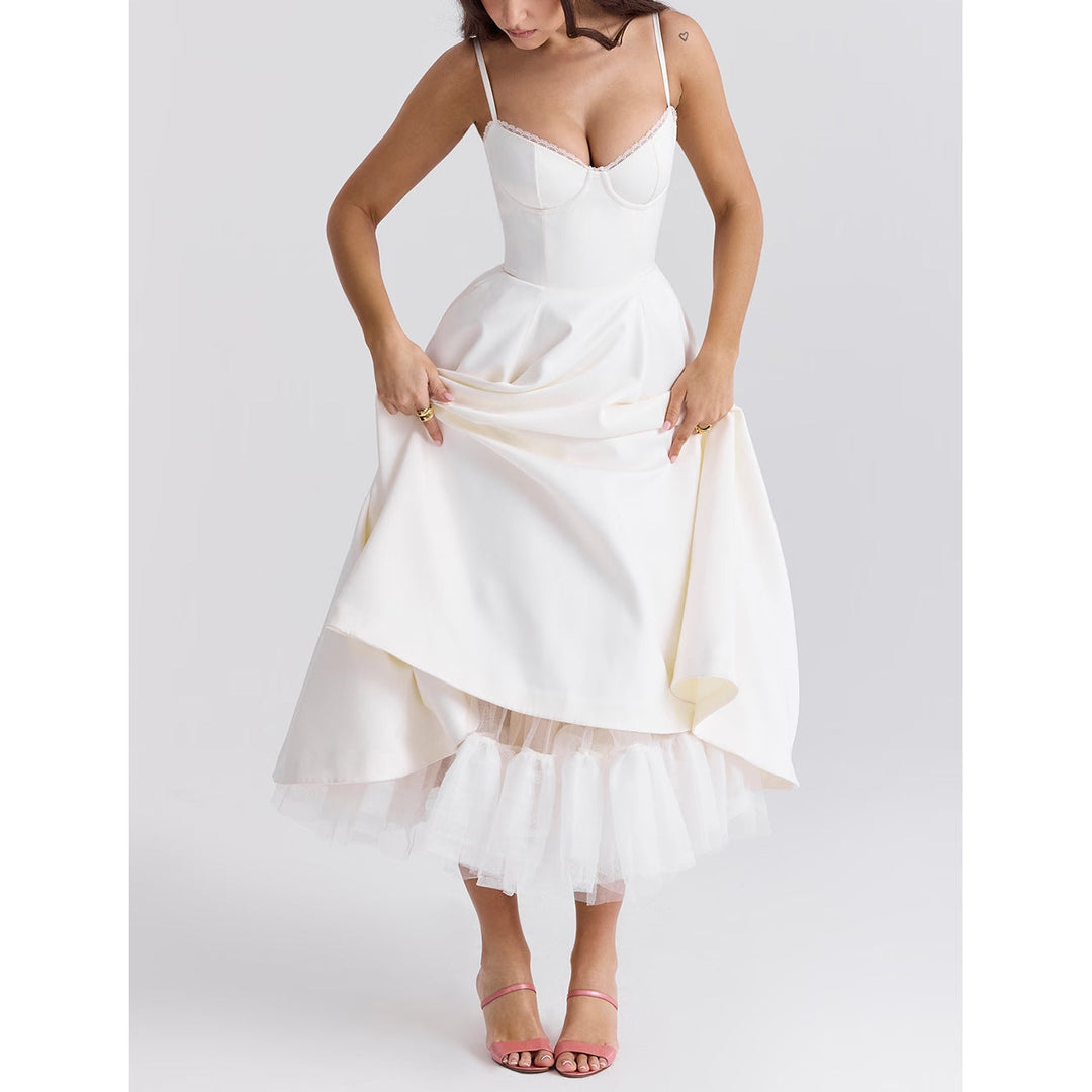 Eva | Brace Sleeveless Puffy Dress