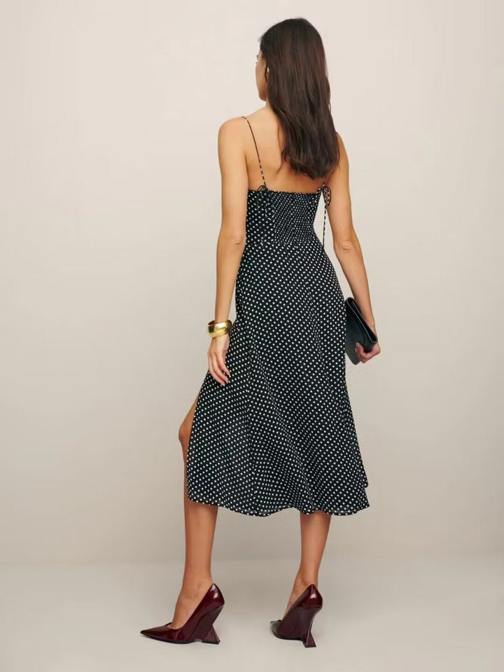 Kristen | French Style Side Split Hem Dress